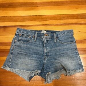 J Crew Denim Cutoff Shorts, Size 10